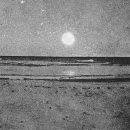 Image similar to an early 1 9 0 0 s photograph of a bioluminescent baby alien levitating above the beach, moonlight, nighttime