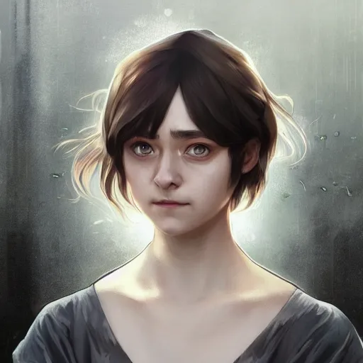 Prompt: Portrait of arya stark in modern tokyo, elegant, digital painting, highly detailed, fantasy, artstation, concept art, smooth, sharp focus, illustration, art by artgerm and greg rutkowski and alphonse mucha