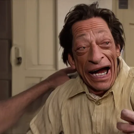 Image similar to jim varney as rickety cricket, it's always sunny in philadelphia, 8 k