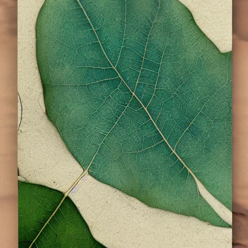 Prompt: photography of a pressed leaf underwater drapped with robes nouveau by midjourney 8 k wide angle realistic