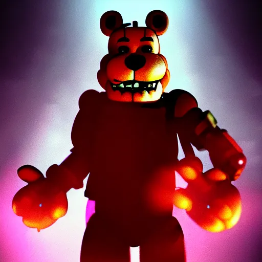 freddy fazbear from fnaf in tokyo ghoul anime, 4 k,, Stable Diffusion