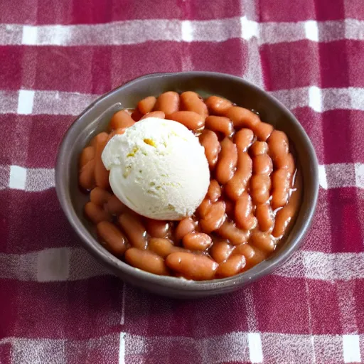 Image similar to baked bean ice cream