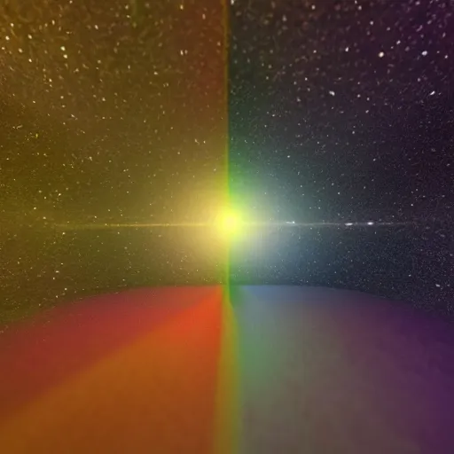 Prompt: what the universe looks like at the speed of light, hyperrealistic blender render