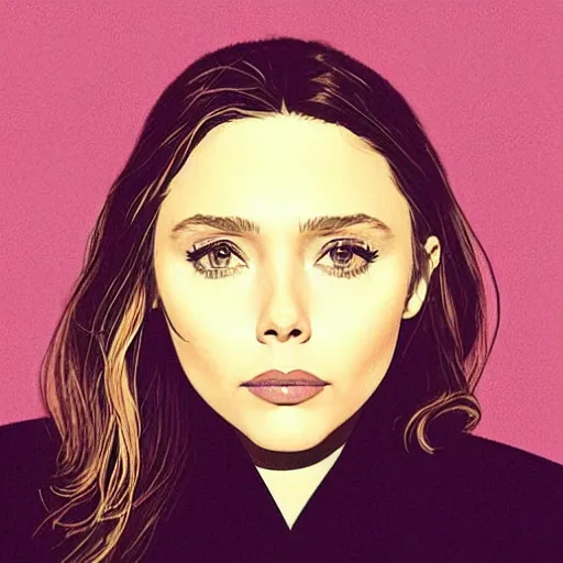 Prompt: “ elizabeth olsen retro minimalist portrait by jean giraud, moebius starwatcher comic, sharp, smooth face, 8 k ”