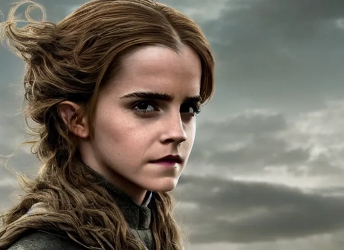 Image similar to emma watson as hermione granger in game of thrones