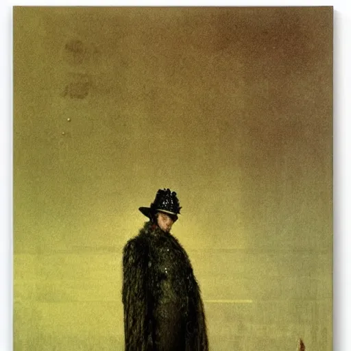 Prompt: A character by John Atkinson Grimshaw