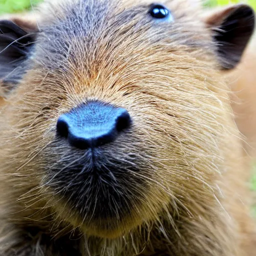 Image similar to cute fluffy smol capybara