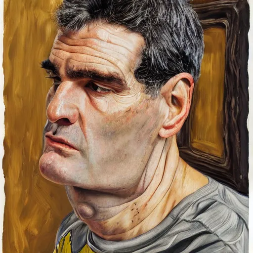 Prompt: high quality high detail painting by lucian freud, hd, henry rollins