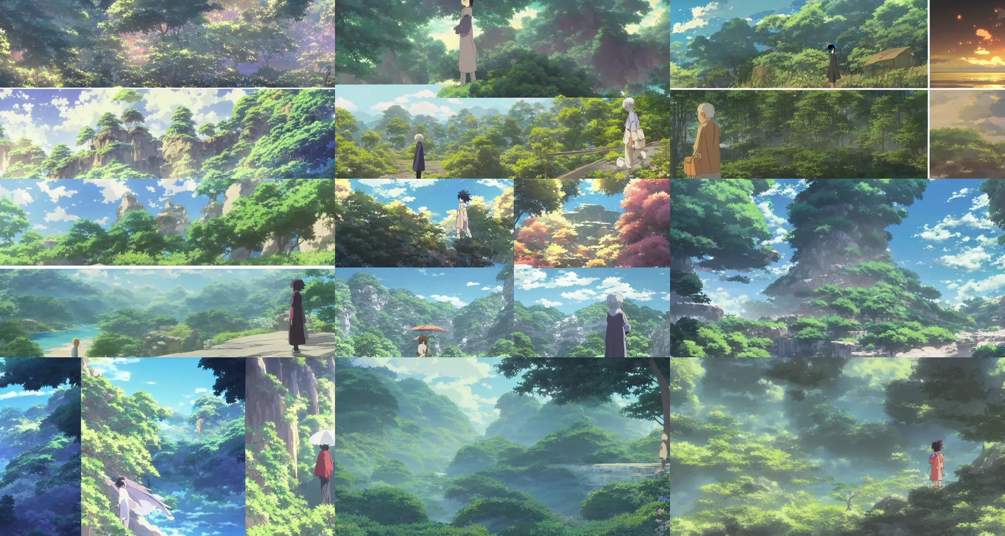 Prompt: screenshot from the anime film by studio ghibli, an anime grandpa on a mystical action adventure, ethereal by kazuo oga, screenshot from the anime film by makoto shinkai, concept art by senior environment artist, anime aesthetic