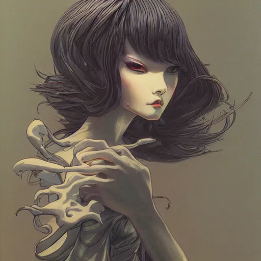 Image similar to prompt : magestic rogue portrait soft light painted by james jean and katsuhiro otomo, inspired by evangeleon anime, smooth face feature, intricate oil painting, high detail illustration, sharp high detail, manga and anime 1 9 9 0