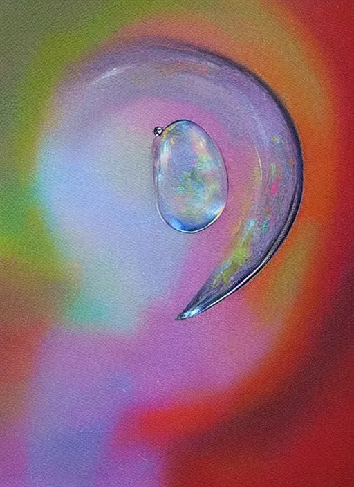 Image similar to portrait of a stunningly beautiful water drop, art by * * * * * * * * * * * * * *