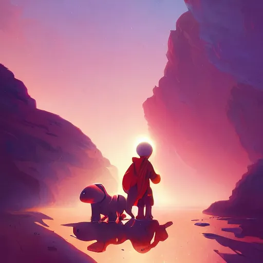 Image similar to hero world e. t. the extra - terrestrial 1 9 8 2, behance hd by jesper ejsing, by rhads, makoto shinkai and lois van baarle, ilya kuvshinov, rossdraws global illumination