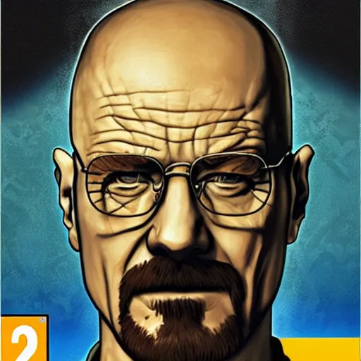 Image similar to breaking bad jrpg ps2 game of the year cover greatest hits