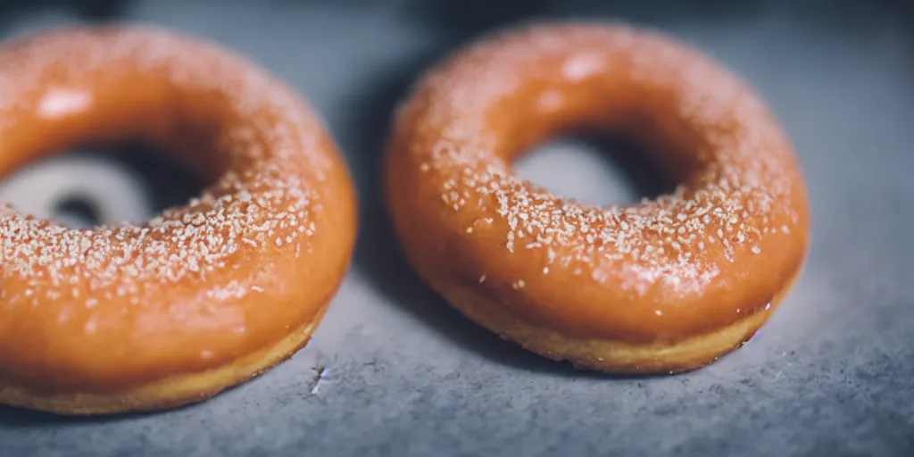 Image similar to Macro shot of a Krispy Kreme Donut