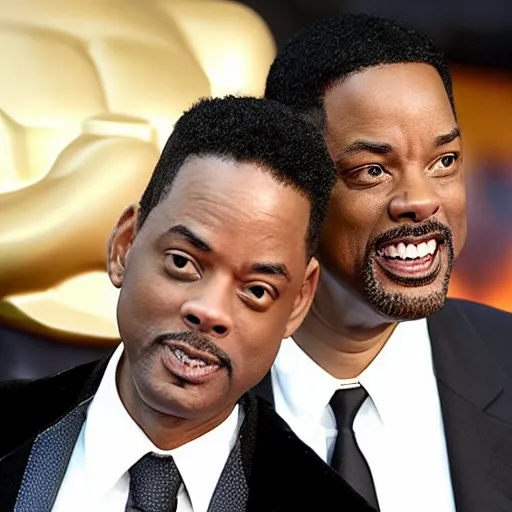 Image similar to chris rock slaps will smith at the academy awards