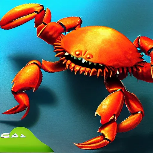 Image similar to crab monster, video game