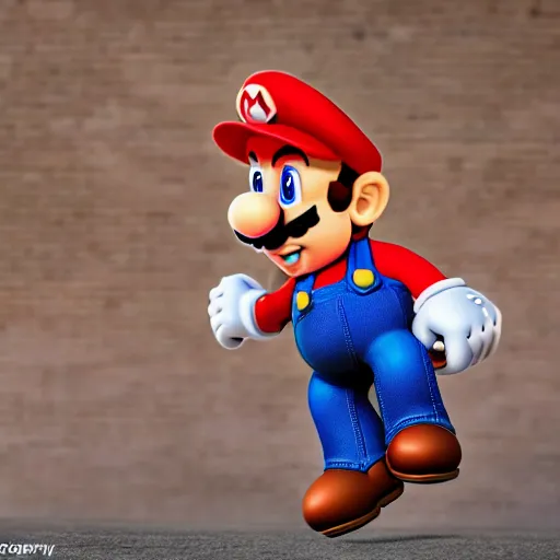 Prompt: photography of mario