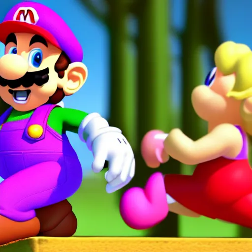 Prompt: Mario sisters hyper realistic photo 4K 35mm
