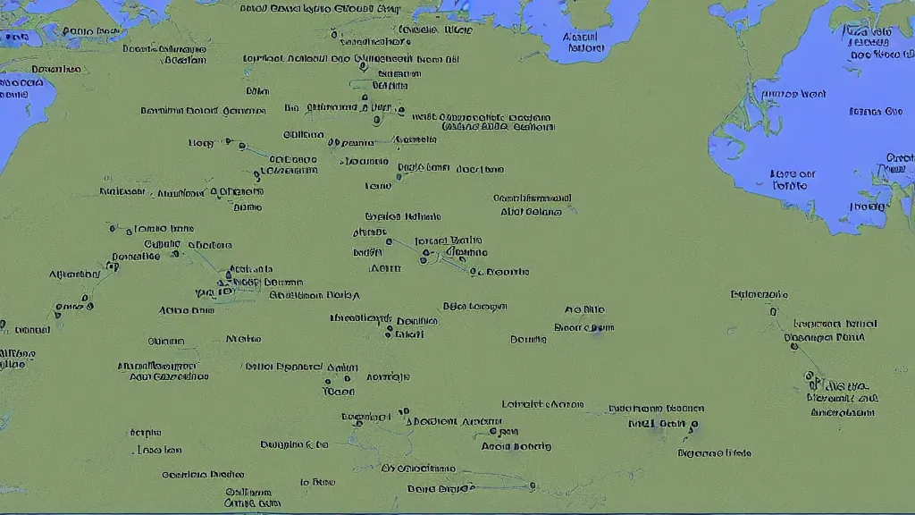 Image similar to map showing a few of the more important of the 2,000 sites known to science