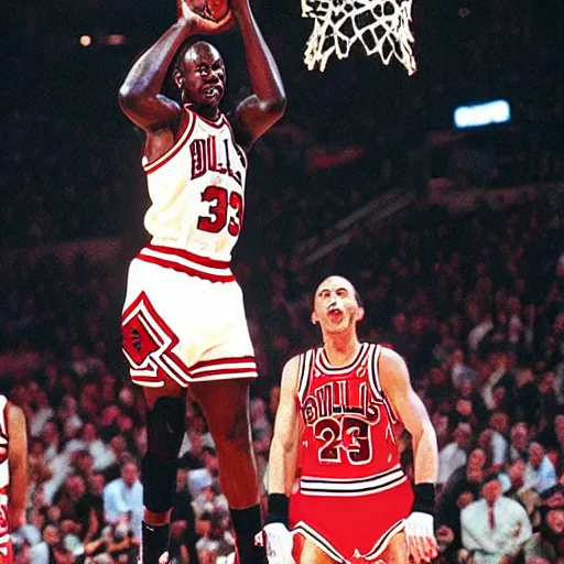 Prompt: michael jordan as basketball