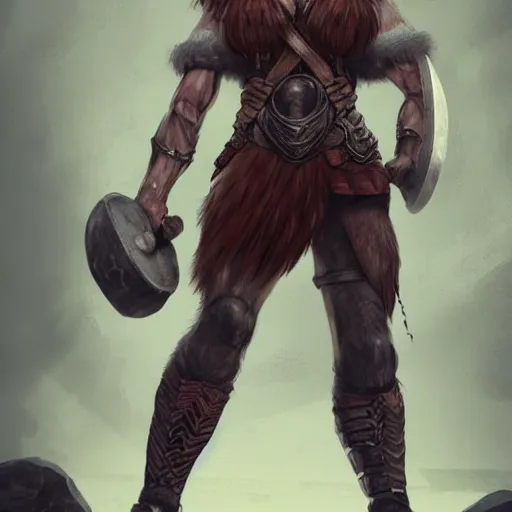 Image similar to muscular viking, female, d & d, science fiction, fantasy, concept art, matte, sharp focus, illustration, concept art, character art,