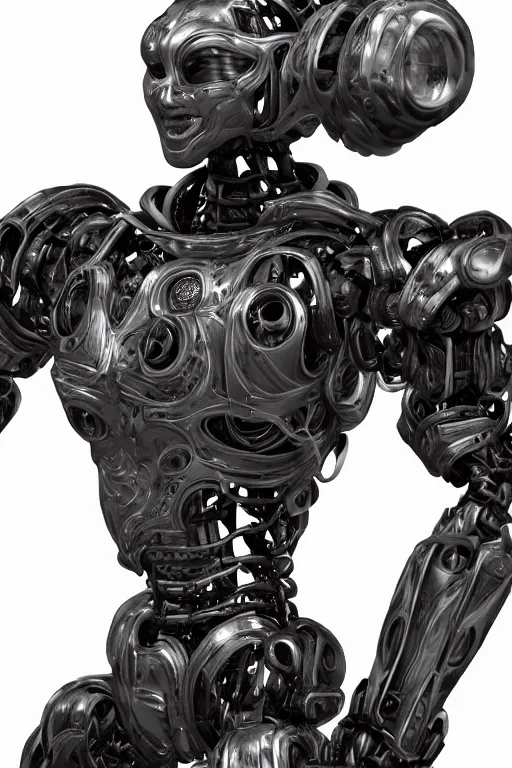 Image similar to a portrait of a extremely intricately detailed beautiful robot, highly detailed perfect render black, realism. concept art. unreal engine 5, f / 1. 8, v - ray, ultra hd, 8 k, graduation photo, atmospheric beautiful background and beautiful lighting. hyper realism.