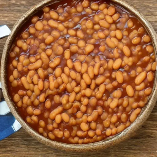 Prompt: meme about baked beans