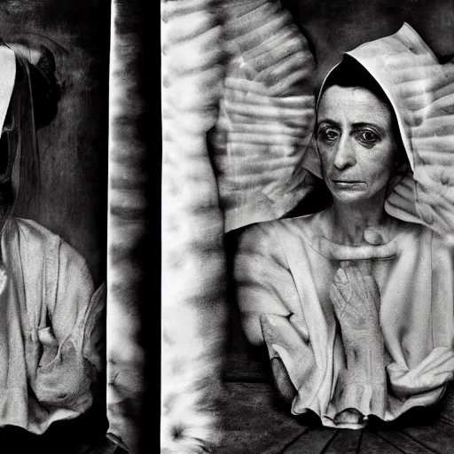 Image similar to photo by shirin neshat and joel peter witkin and vivian maier