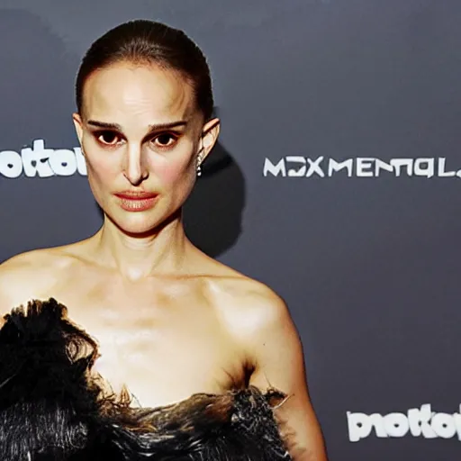 Image similar to natalie portman as a porkchop mutant hybrid,