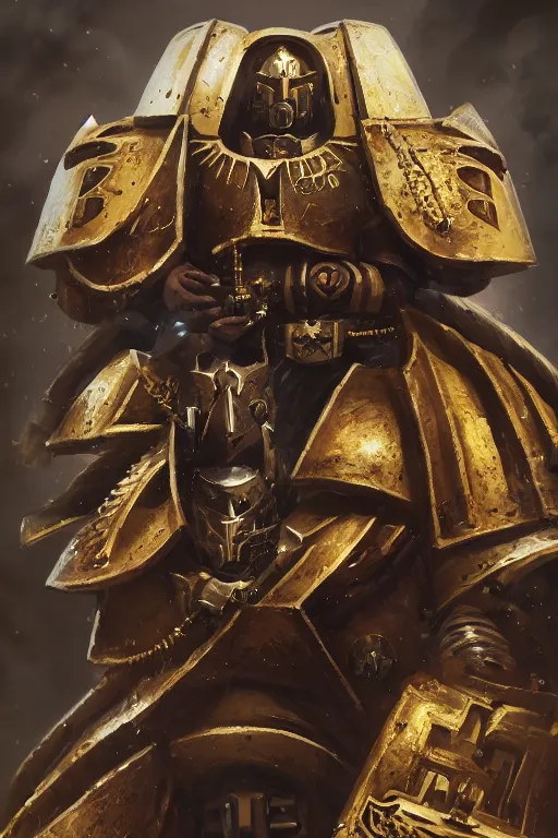 Image similar to armor portrait heros warhammer 4 0 k horus heresy fanart - the primarchs emperor by johannes helgeson animated with vfx concept artist & illustrator global illumination ray tracing hdr fanart arstation zbrush central hardmesh 8 k octane renderer comics stylized