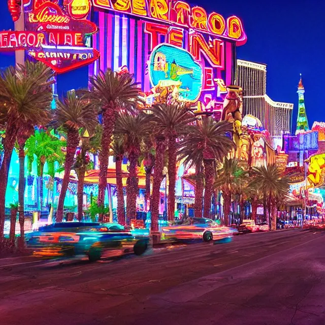 Image similar to Las Vegas Strip on an Acid Trip