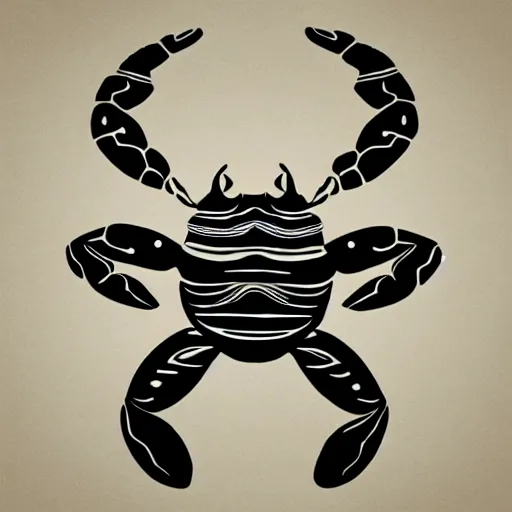 Image similar to crab decal design tribal