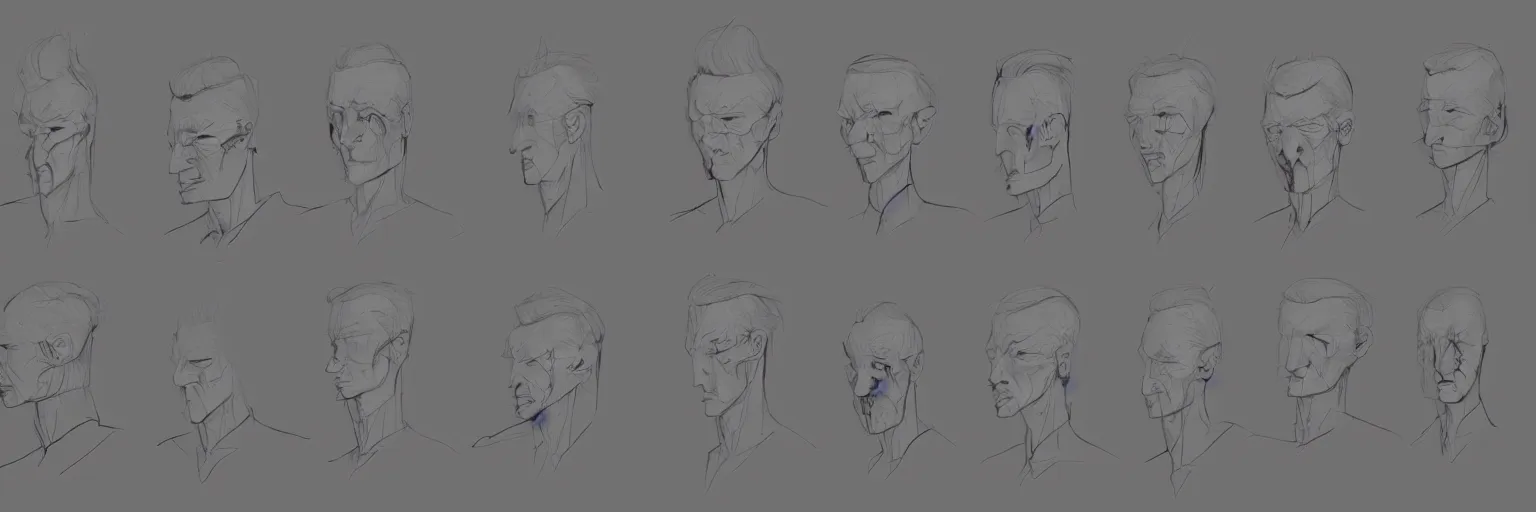 Prompt: male character study of tilda swinton, 2 0 2 2, clear faces, emotional, character sheet, fine details, concept design, contrast, kim jung gi, pixar and da vinci, trending on artstation, 8 k, full body and head, turnaround, front view, back view, ultra wide angle