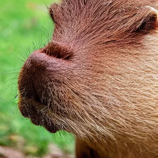 Prompt: a capybara that looks like Bernie Sanders