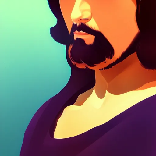 Image similar to jesus christ by ilya kuvshinov