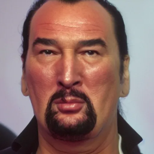 Image similar to fuzzy cute pink wide-bright eyed adorable steven seagal