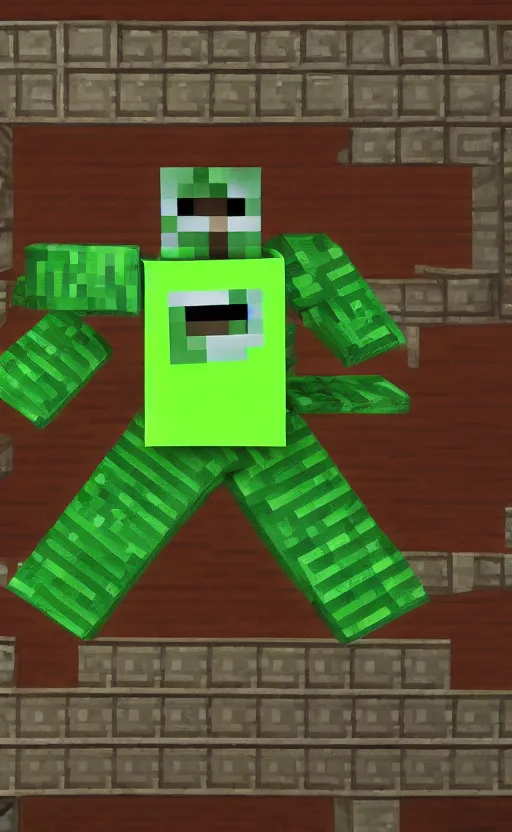 Prompt: mtg card trading, fantasy mtg card of Minecraft creeper, screenshot,4K HD