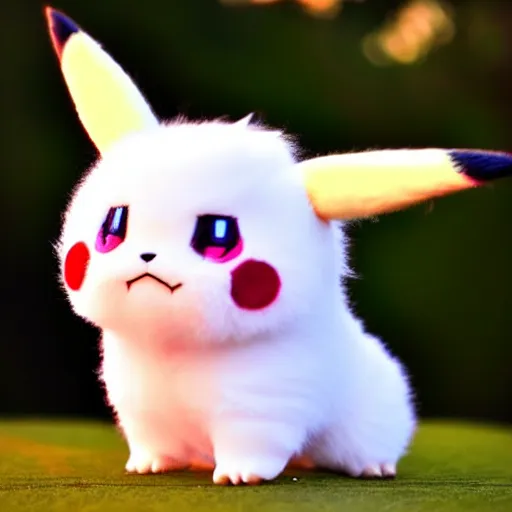 Prompt: real life Pokemon, cute!!!, fluffy!!!, ultra realistic!!!, golden hour, sharp focus