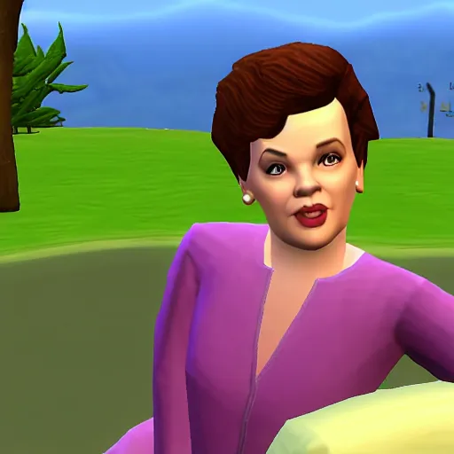 Image similar to judy garland in the sims