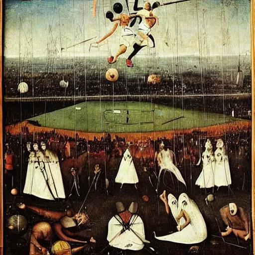 Image similar to real madrid by hieronymus bosch