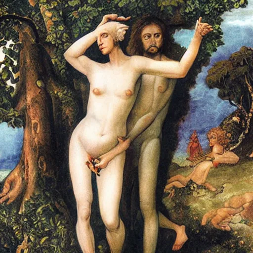 Prompt: Adam and eve