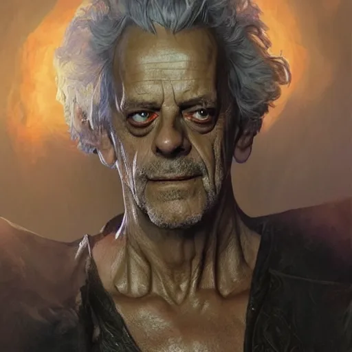 Prompt: Christopher Lloyd as belial, full_body!!, dungeons and dragons, highly_detailed!!, Highly_detailed_face!!! , artstation, concept art, sharp focus, illustration, art by artgerm and greg rutkowski and alphonse mucha