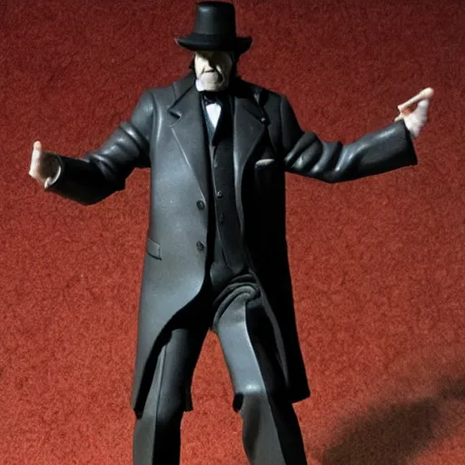 Prompt: the tall man from phantasm as an action figure, detailed, realistic