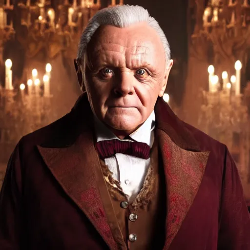 Prompt: anthony hopkins as the beast in disney's the beauty and the beast, 8K artistic photography, photo-realistic