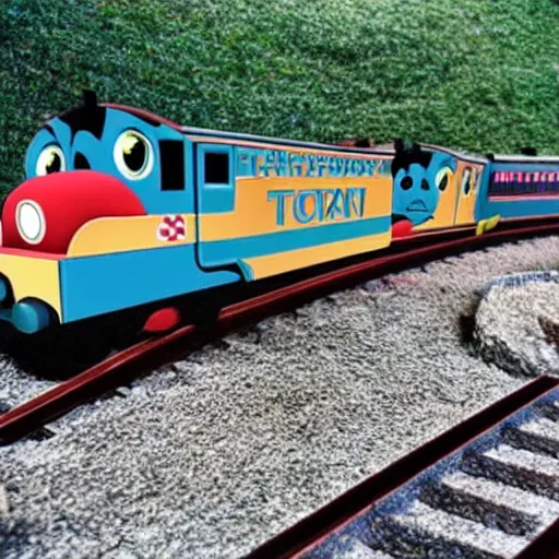 Prompt: “Thomas the train as a cat”