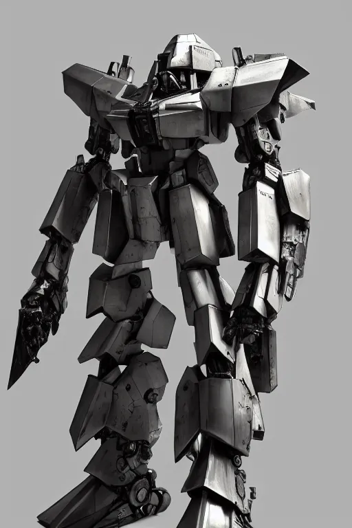 Image similar to full body armored core mecha by fujioka kenki, armored core style mecha, hyper realistic, hyper detailed, 8 k, octane render, unreal engine, ray tracing