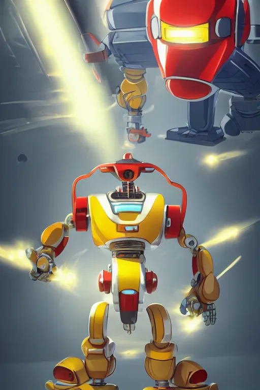 Image similar to metabots medabots medarotto medarot robot minimalist comics, behance hd by jesper ejsing, by rhads, makoto shinkai and lois van baarle, ilya kuvshinov, rossdraws global illumination ray tracing hdr radiating a glowing aura