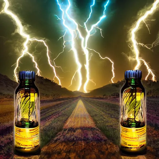Prompt: lightning in a bottle - i