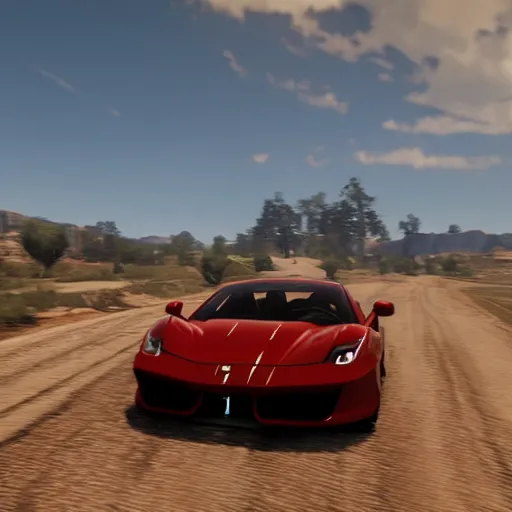 Image similar to ferrari in red dead redemption 2