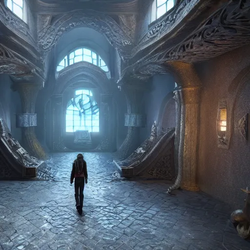 Prompt: hyperrealistic dslr film still of virtual reality dungeons & dragons, 1 st person pov, stunning 8 k octane comprehensive 3 d render, inspired by istvan sandorfi & greg rutkowski & unreal engine, perfect symmetry, dim volumetric cinematic lighting, extremely hyper - detailed, extremely lifelike attributes & lifelike texture, intricate, masterpiece, artstation, stunning